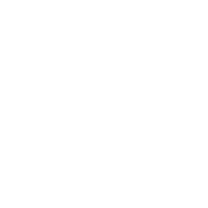 White circle with clock hands in the shape of an L in the center